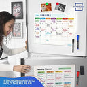 Magnetic Dry Erase Refrigerator Calendar Planner (Pack of 3)
