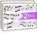 2 Pack Dry Erase Music Staff Lap Whiteboard 9"X12" Double Sided