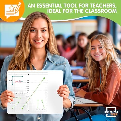 XY Graph Dry Erase Sheets 11”x14” 10 Pack