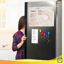 Dry Erase Habit & Goal Tracker Fridge Calendar 13x17" Magnet 6 Markers