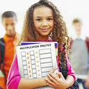 2 Pack Dry Erase Multiplication Chart Whiteboard 9" x 12" Double Sided