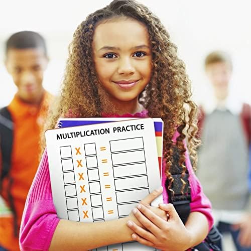 2 Pack Dry Erase Multiplication Chart Whiteboard 9" x 12" Double Sided