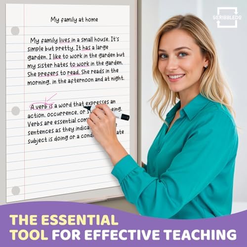24” x 30” Dry Erase Magnetic Lined Paper