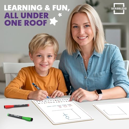 9”x12 Dry Erase Double-Sided Hangman Whiteboard