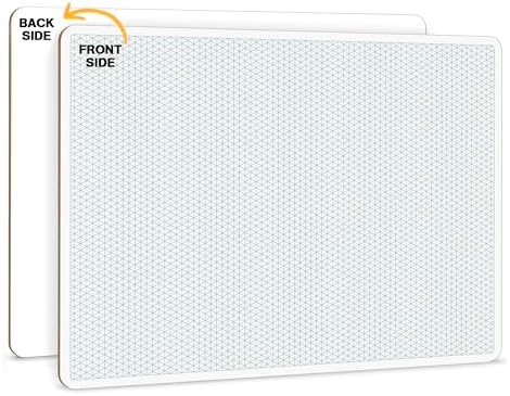 11"x14" Large Double-Sided Isometric Graph Dry Erase Board