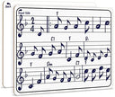 9" X 12" Double Sided Dry Erase Music Staff Whiteboard Lapboard