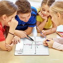 11"x14" Double Sided Graph Dry Erase Whiteboard (10 Pack)