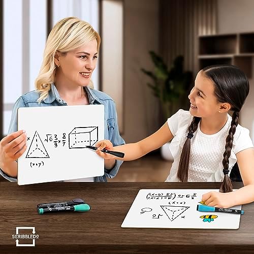 Dry Erase Whiteboard Lapboard 11" x 14" Double Sided
