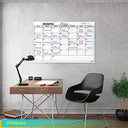 24"x36" Dry Erase Wall Calendar Kit with Markers & Eraser