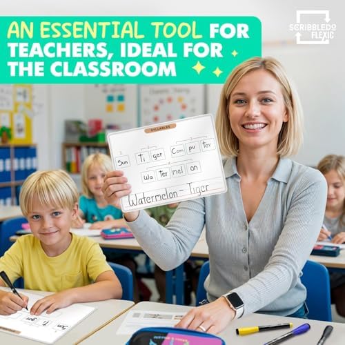 Elkonin Boxes Dry Erase Sheets 9”x12” 10 Pack