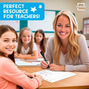 Division & Place Value 9”x12” Dry Erase Sheets (10 Pack)