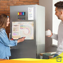 Dry Erase Habit & Goal Tracker Fridge Calendar 13x17" Magnet 6 Markers