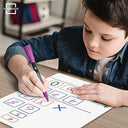 Dry Erase Multiplication Board, 2x1 & 2x2, Double Sided 9"x12" (2 Pack)