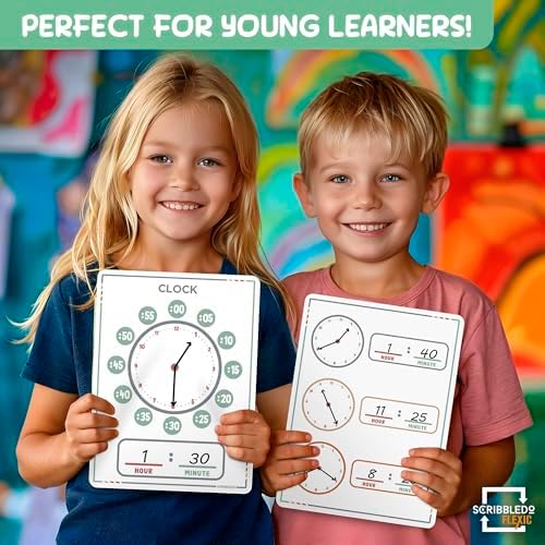 Telling Time Dry Erase Learning Clocks (10 Pack)