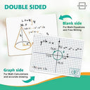 Dry Erase XY Axis Graph Lap Board 9" x 12" Double Sided