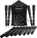 Magnetic Fine Tip Low Odor Black Dry Erase Markers, Eraser Cap (4 Pack)