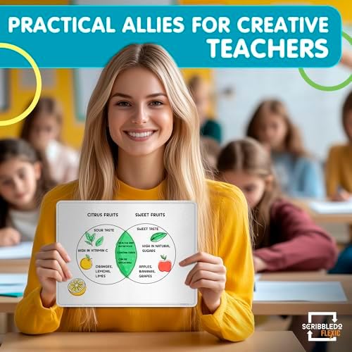 Venn Diagram Chart 9”x12” Dry Erase Sheets 10 Pack