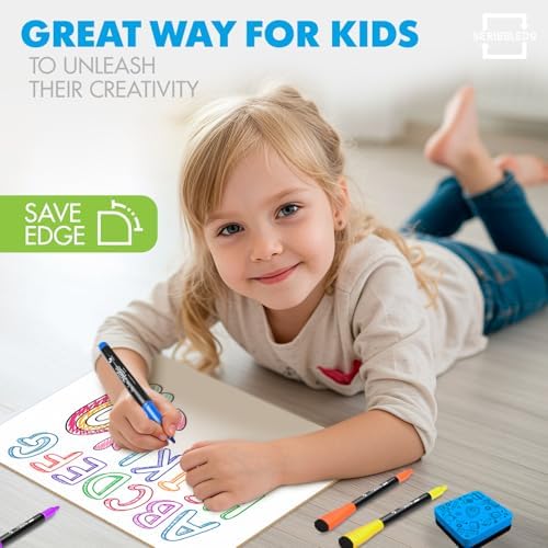 12 Pack 9x12 Inch Double Sided Mini Dry Erase Boards with Erasers
