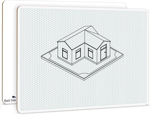 11"x14" Large Double-Sided Isometric Graph Dry Erase Board