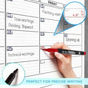 Large 36"x48" Quarterly Dry Erase Wall Calendar
