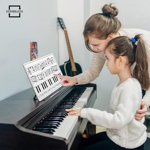 10 Pack 11x14 Double Sided Piano Keyboard Music Staff Whiteboards