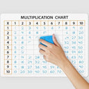 Dry Erase Multiplication Chart White Board Double Sided 9" x 12" (10 Pack)