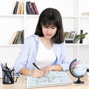 Dry Erase Graph Whiteboard 9" x 12" Double Sided with Grid
