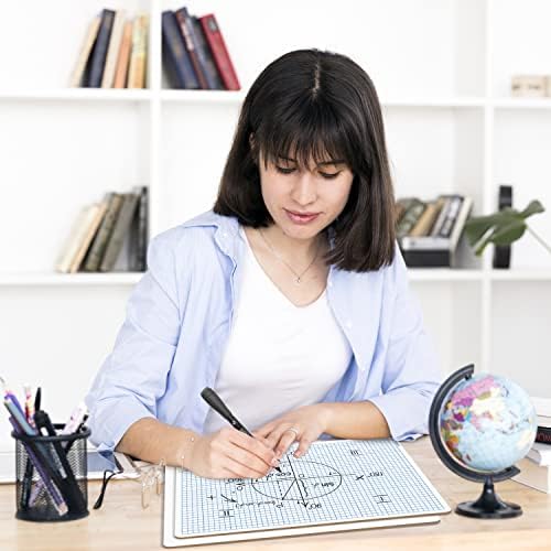 Dry Erase Graph Whiteboard 9" x 12" Double Sided with Grid