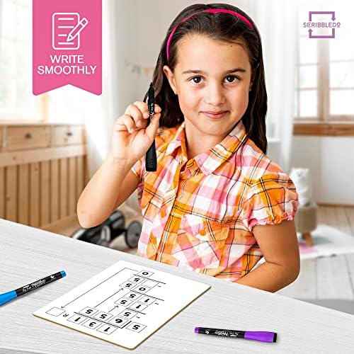 2 Pack Dry Erase Division Lapboard 9x12 Inch Double Sided