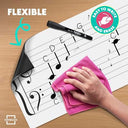 45"x17" Dry Erase Music Staff Lined Magnet