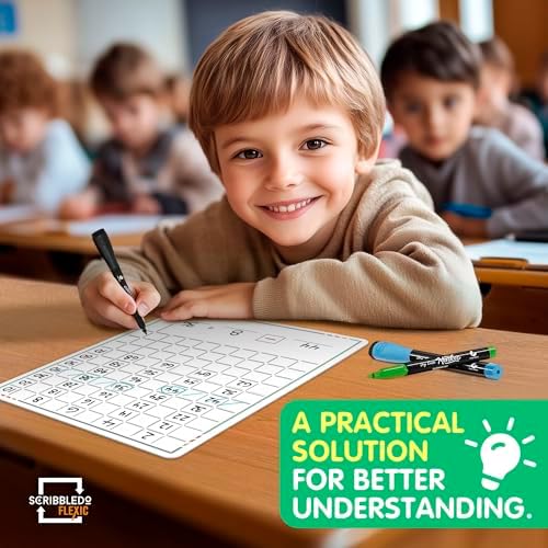 Dry Erase 100 Chart 9”x12” (10 Pack)