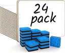 24 Pack Small Dry Erase Boards for Students, Mini White Boards 9 x 12 Double Sided, Classroom Whiteboards for Kids