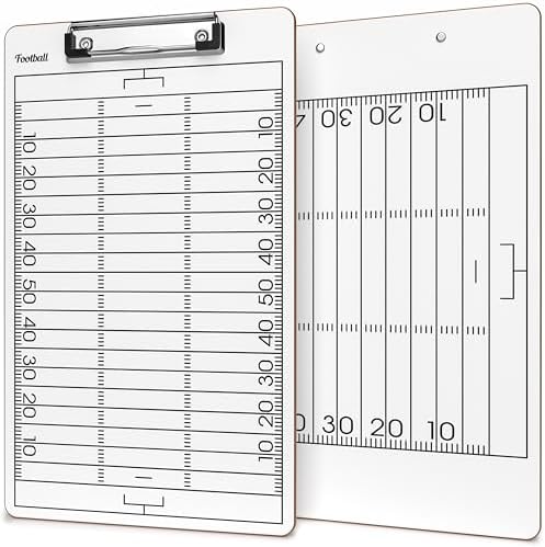 Football Dry Erase Coaching Clipboard 15x9 Double Sided