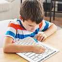 2 Pack Dry Erase Multiplication Chart Whiteboard 9" x 12" Double Sided
