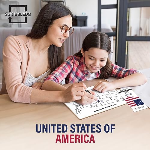 United States Map Dry Erase Board 11”x14”