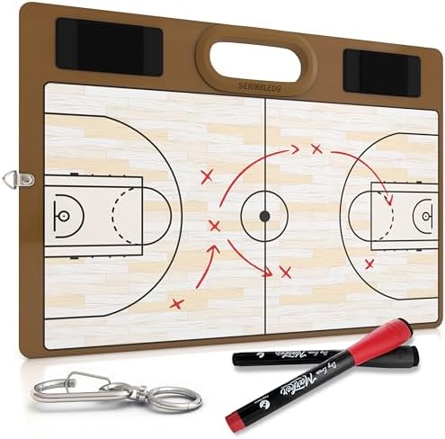 Basketball Dry Erase Whiteboard 15x10.5 Double Sided