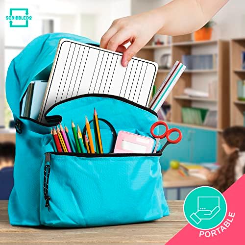 Dry Erase Music Staff Lap White Boards 9"x12" Double Sided (10 Pack)