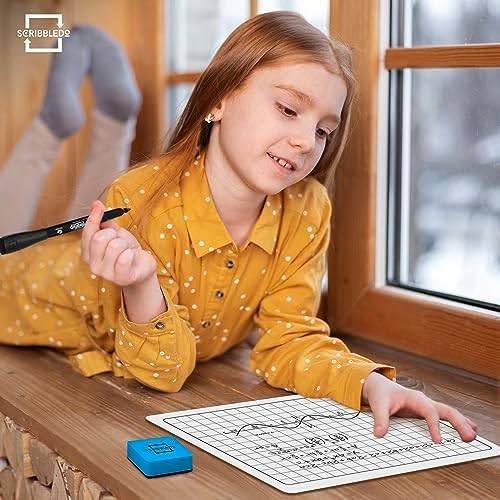 11”x14” Double-Sided Graph Dry Erase Grid Board .75” Cells