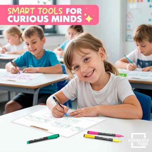 Elkonin Boxes Dry Erase Sheets 9”x12” 10 Pack