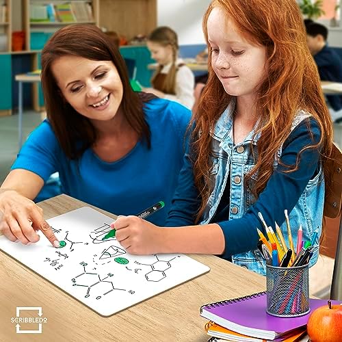 11”x14” Double-Sided Graph Dry Erase Grid Board .75” Cells