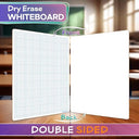 Dry Erase Graph Whiteboard 9" x 12" Double Sided with Grid