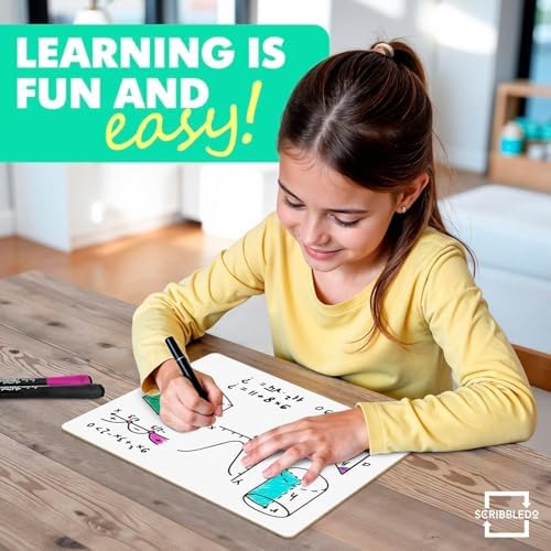 12 Pack Mini Dry Erase Whiteboards 9"x12" Double Sided