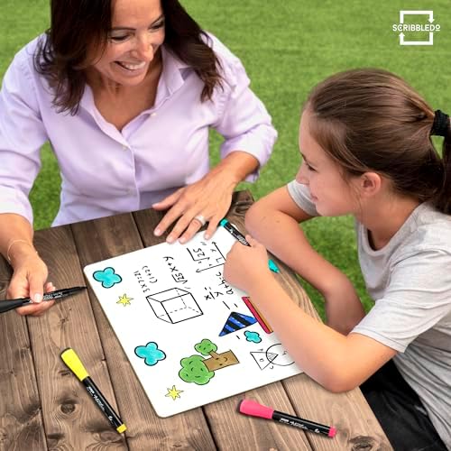 3 Point Perspective Grid 11”x14” Double-Sided Graph Dry Erase Board