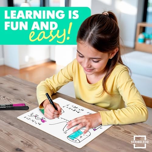 Double Sided Story Lined Dry Erase Whiteboard 9”x12”