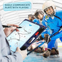 Hockey Coaching Board 15x10.5 Inch Double Sided with Markers