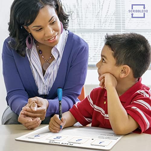 Place Value Board 9" x 12" Double Sided Dry Erase Boards