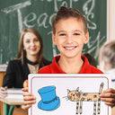 10 Pack Double Sided 9”x12” Story Lined Dry Erase Boards + Erasers