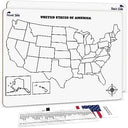 United States Map Dry Erase Board 11”x14”