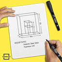 12 Pack Magnetic Dry Erase Markers Black Fine Tip with Eraser Cap