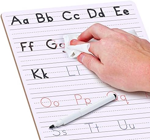 Dry Erase Alphabet Tracing Board 9x12 inch (2 Pack)